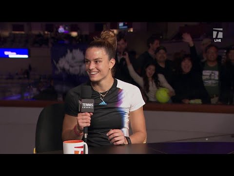 INTERVIEW: M. Sakkari; WTA Finals Third RR Win