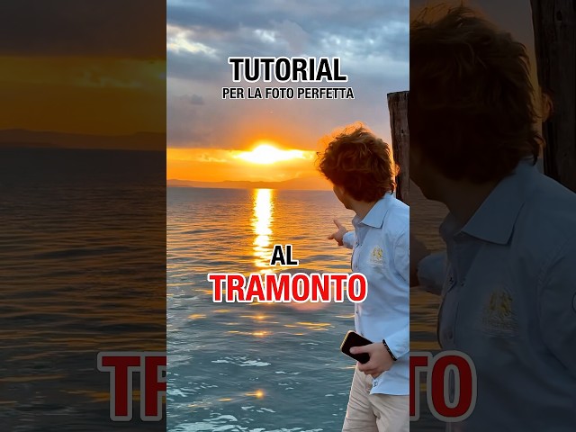 Tutorial iPhone FOTO AL TRAMONTO ☀️ golden hour from TikTok 🎵 #Shorts