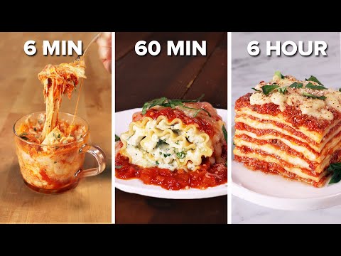 6-Min Vs. 60-Min Vs. 6-Hour Lasagna ? Tasty