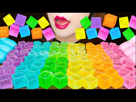 【ASMR】【咀嚼音 】カラフル琥珀糖💗MUKBANG 먹방 食べる音 EATING SOUNDS NO TALKING