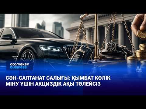 Сән-салтанат салығы: қымбат көлік міну үшін акциздік ақы төлейсіз