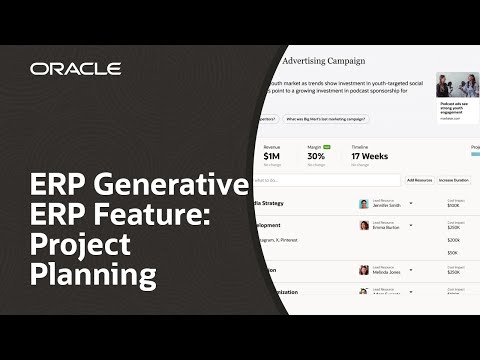 Oracle Fusion Cloud ERP Generative ERP Feature: Project Planning