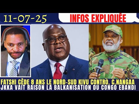 FATSHI CÈDE À DOHA 8ANS NORD-SUD KIVU CONTROLÉ PAR C.NANGAA AFC JKK LA BALKANISATION DU CONGO EBANDI