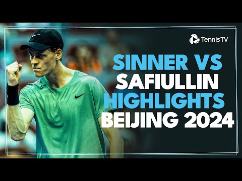 Jannik Sinner Takes On Roman Safiullin | Beijing 2024 Highlights