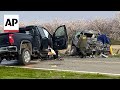 Farmworkers in van and pickup driver killed in head-on crash in California farming region