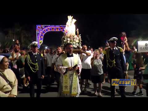 Processione in mare per la festa della  Madonna della grotta a Praia a mare. 15 Agosto 2024