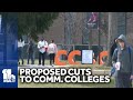 Community colleges decry proposed budget cuts