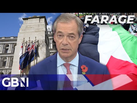 Nigel Farage's shocking demand: STOP Pro-Palestine March at Cenotaph