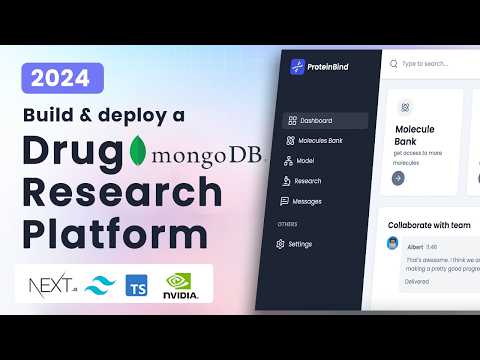 Build and Deploy A Drug Research Platform with Next.js14 ,Typescript, Tailwind & NVIDIA AI Models