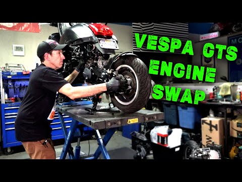 Vespa GTS Complete Engine Swap