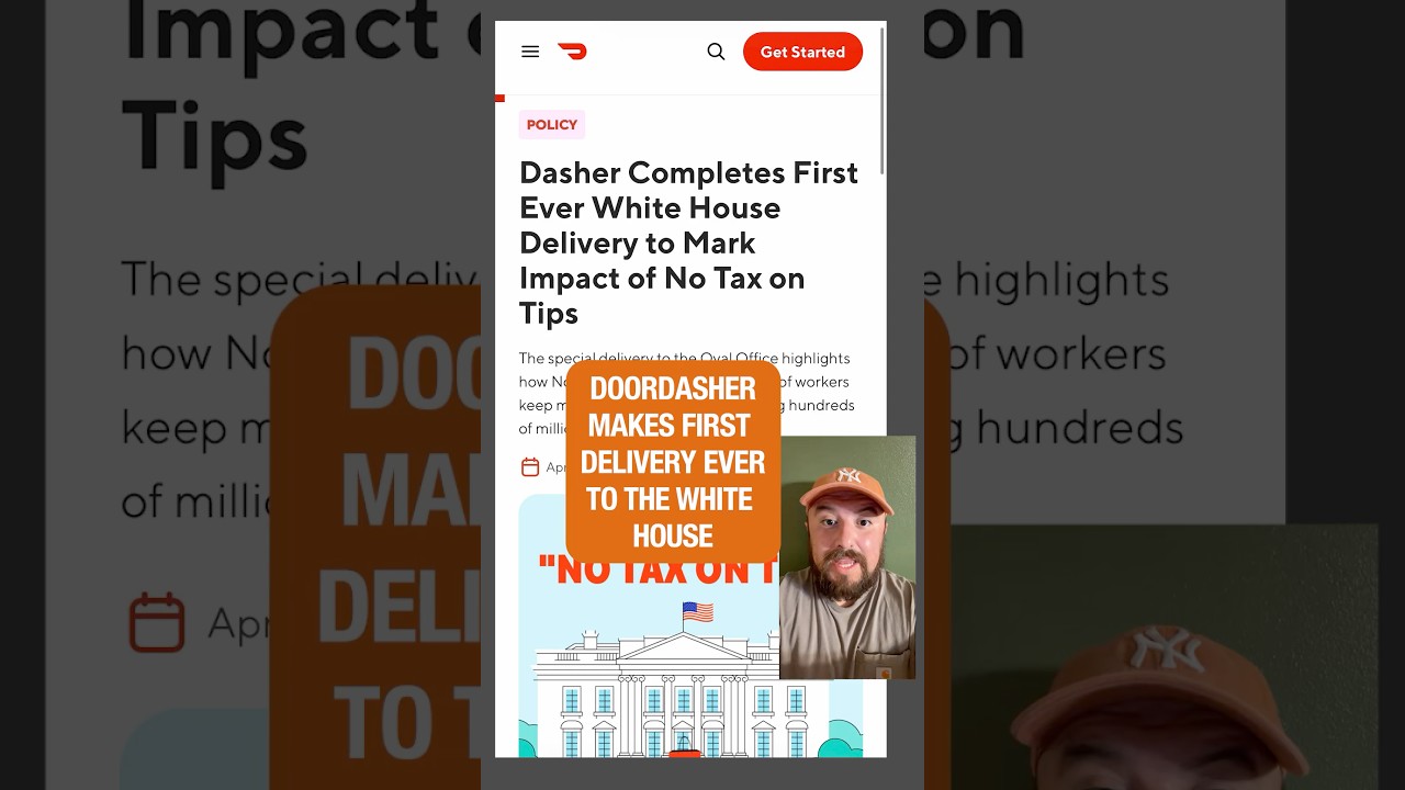 DoorDasher Makes First Delivery Ever to The White House #fooddelivery