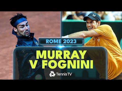 Entertaining Andy Murray vs Fabio Fognini Match | Rome 2023 Highlights