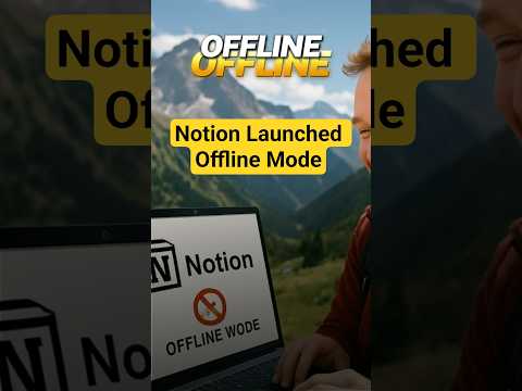 Notion Offline Mode Update is 🔥 #notion