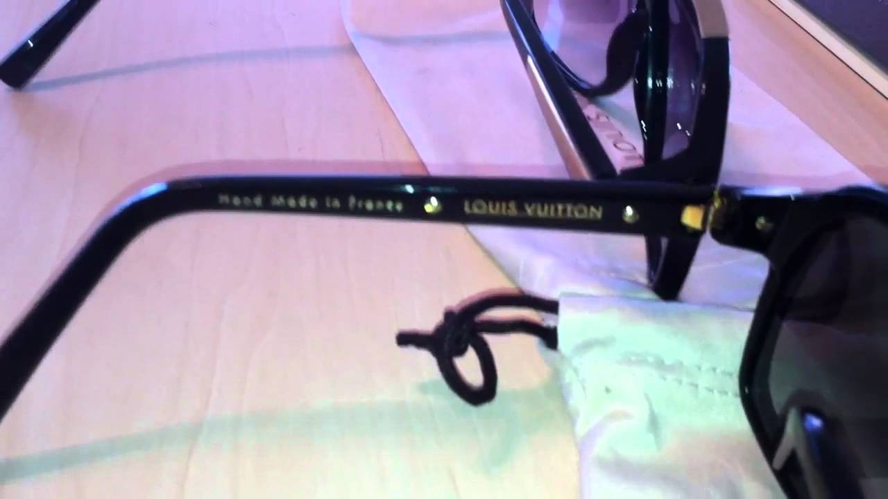 How to authenticate Louis Vuitton Evidence sunglasses - YouTube