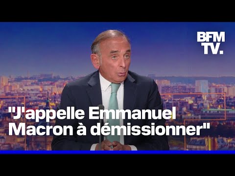 Crise politique, union des droites: l'interview d'Éric Zemmour, président du parti "Reconquête !"