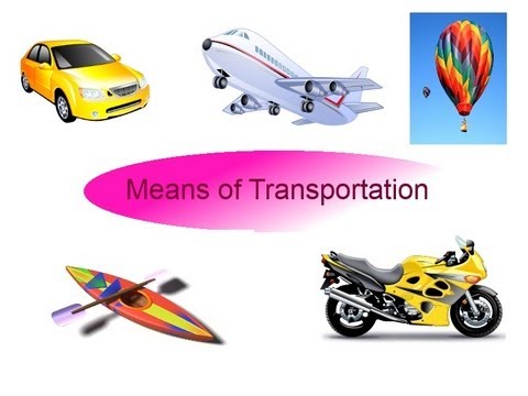 transportation means children preschool flash cards