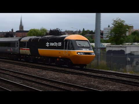 CrossCountry HST 43184 and 43303 Pass Tapton Footbridge