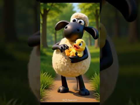 “The Little Duckling Was Crying… But SheepyPoo Came to Help! 🐥🐑❤️