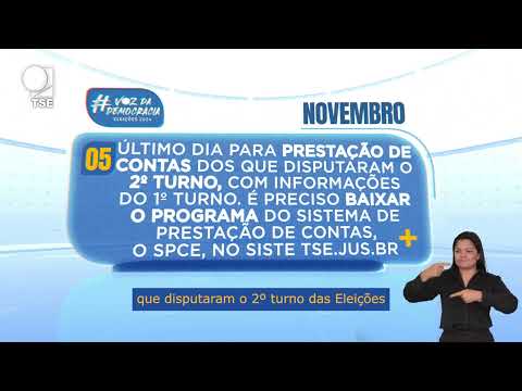 Calendário Eleitoral: Prestação de Contas do 2º Turno