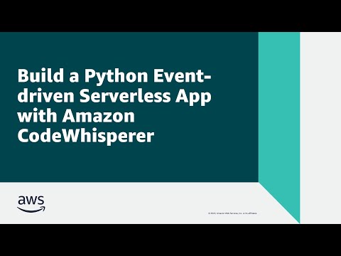 Build a Python Event-driven Serverless App with Amazon CodeWhisperer | Amazon Web Services