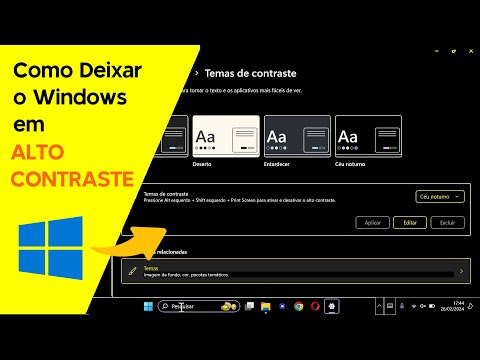 Como Deixar o Windows em ALTO CONTRASTE