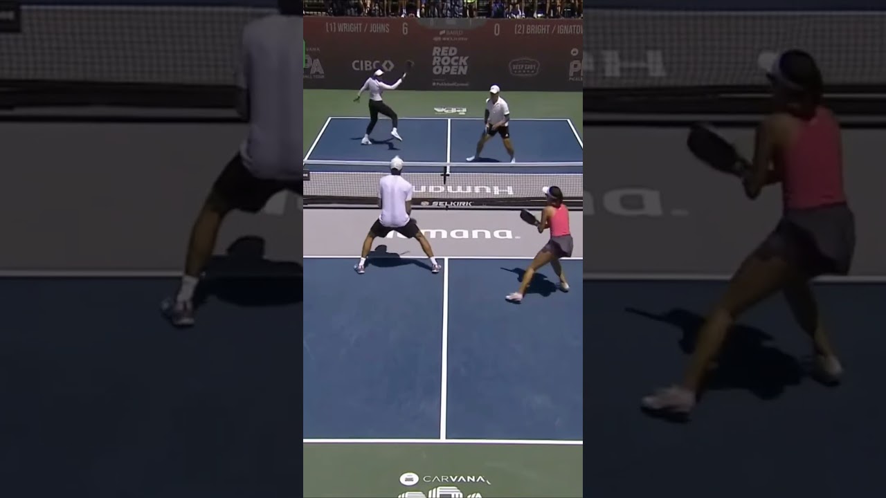 Wright/Johns vs Bright/Ignatowich - Selkirk Red Rock Open (8) #shorts #pickleball
