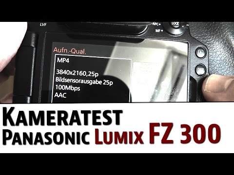 video Panasonic LUMIX DMC-FZ300EGK Premium-Bridgekamera (12 Megapixel, 24x opt. Zoom, LEICA DC Weitwinkel-Objektiv, 4K Foto/Video,Staub-/Spritzwasserschutz) schwarz