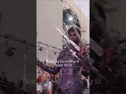 Anok Yai performs at Vogue world #anokyai #vogueworld