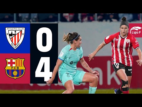 LIGA F | ATHLETIC CLUB 0 vs 4 FC BARCELONA 🔵🔴