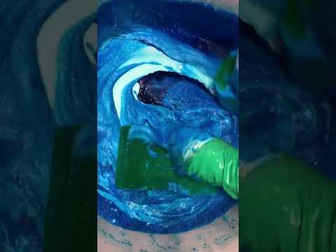 Blue and White Cleaning Products ASMR