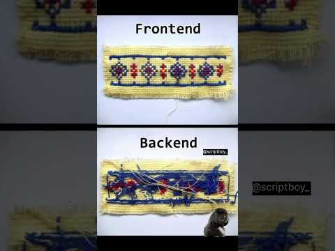 Frontend 😍 | Backend 🤡 | #css #html #js #backend #frontend #shorts #subscribe #funny #code #memes