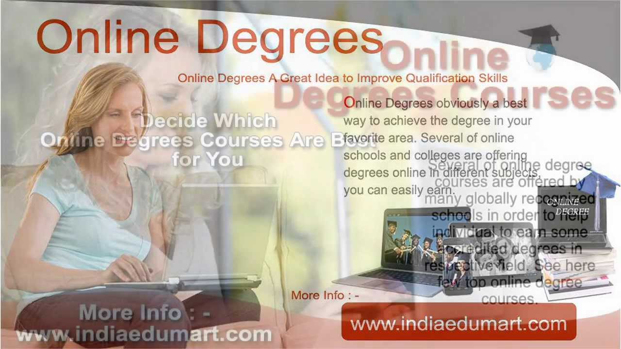 Online Degree Courses | Indiaedumart.com - YouTube