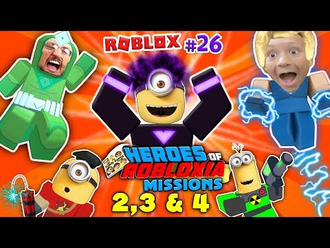 DABBING MINION & ROBLOX Heroes Of Robloxia MISSIONS 2, 3 