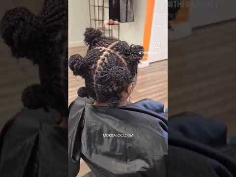She flew from Chicago to South Florida to get Micro locs with two strand twists at Mukisa locs! ❤️