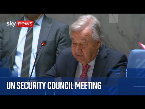United Nations Security Council hold meetings on Middle East