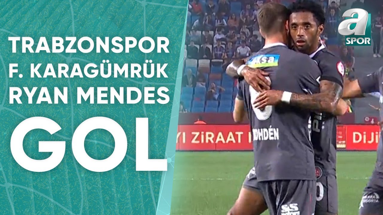 GOL Ryan Mendes Trabzonspor 1 - 1 Fatih Karagümrük Ziraat Türkiye Kupası Yarı Final İlk Maçı