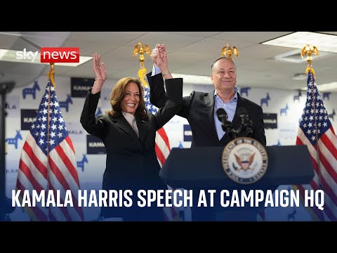 Kamala Harris tells supporters 'I know Trump's type' - watch speech in full