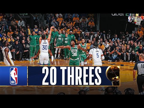 Celtics & Warriors Set Finals Record 20 Combined Threes video clip
