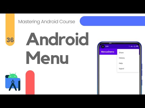 Creating Menu Android Studio – Mastering Android Course #35