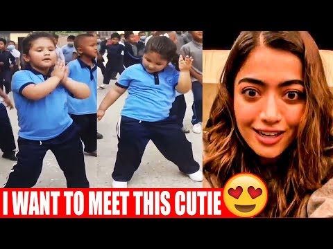 Rashmika reacts to school girl dancing for Pushpa saami saami song- Viral video