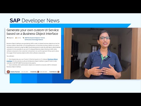 SAP Developer News