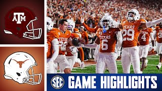No. 3 Texas A&M Aggies at No. 16 Texas Longhorns  | Game Highlights | 2025 SEC Football