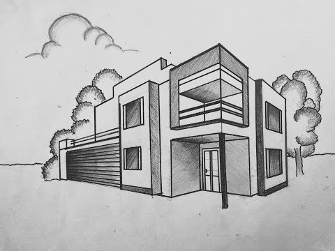 How To Draw A Modern House Step By Step Minimalist Interior Design