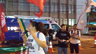 Bryanne Araújo fala na Manifestação Unificada no Dia do Basta