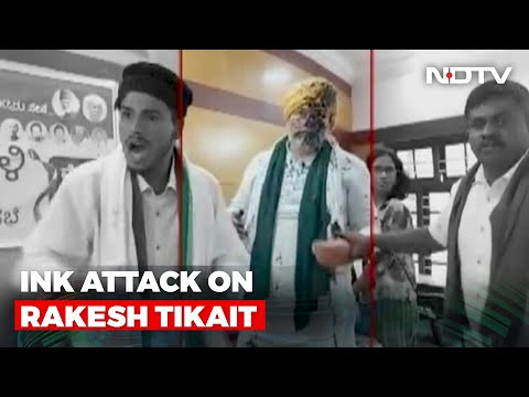 Ink attack on farmer leader in Bengaluru, then all hell breaks loose