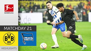 Borussia Dortmund — Hertha BSC 4-1 | Highlights | Matchday 21 – Bundesliga 2022/23