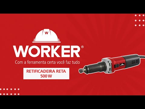 Retificadeira Reta com 6 Velocidades de 500W 220V Worker - Vídeo explicativo