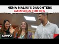 Lok Sabha Polls 2024: Hema Malinis Daughters Isha, Ahana Visit Mathura To Campaign For Her