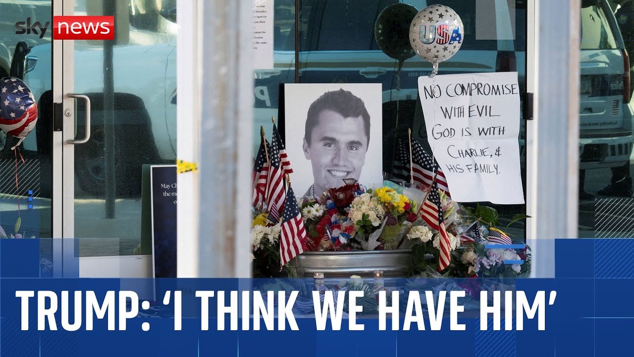 Donald Trump says he believes Charlie Kirk's killer has been caught