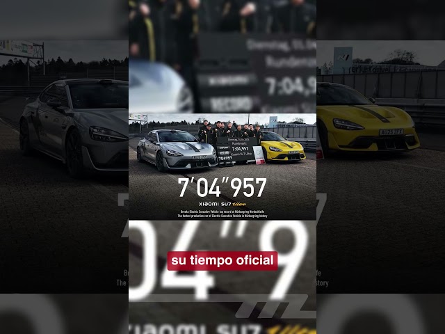 El Xiaomi SU7 Ultra ha reventado el record en Nürburgring #xiaomi #su7 #ultra #Nürburgring